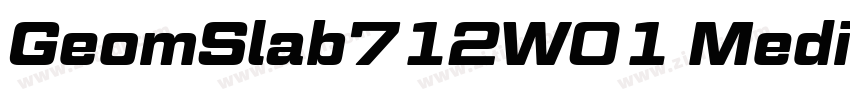 GeomSlab712W01 Mediu字体转换